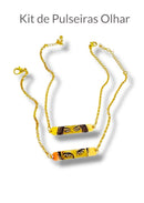 Pulseira pingnete plaquinha banhado a ouro