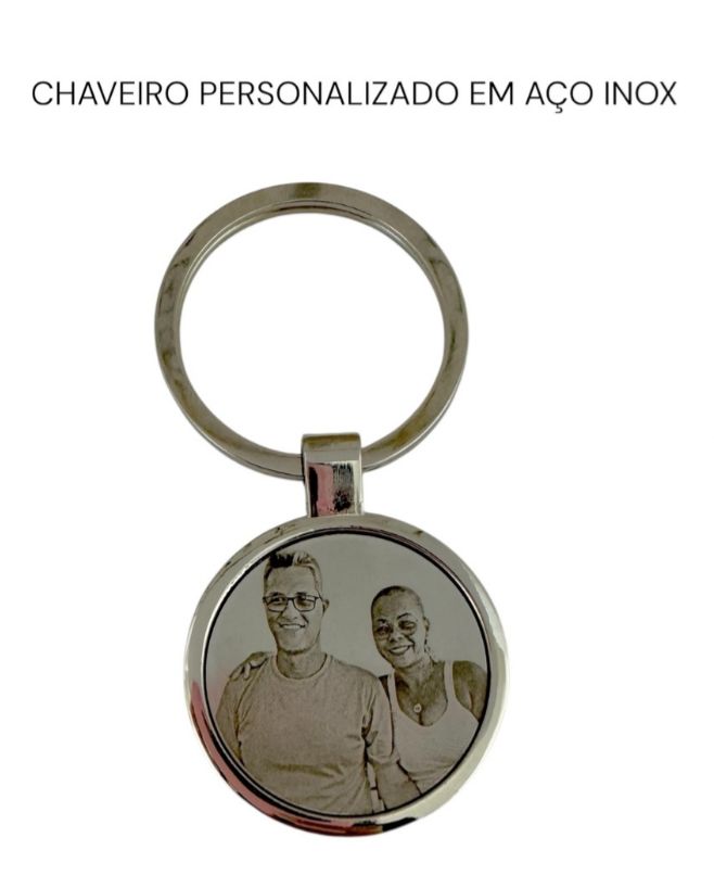 Chaveiro redondo personalizado
