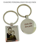 Chaveiro quadrado personalizado