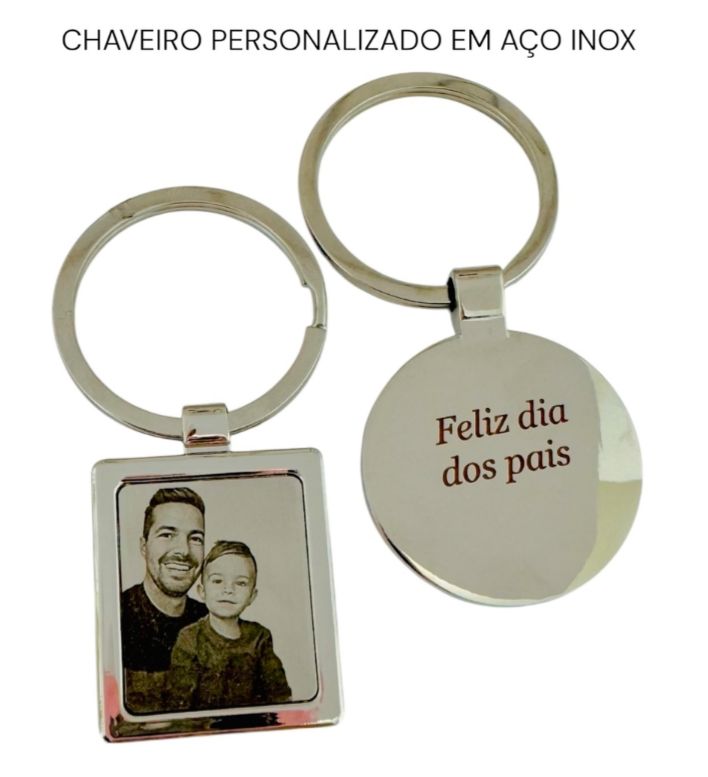 Chaveiro quadrado personalizado