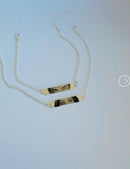 Kit pulseira casal plaquinha banhado a prata