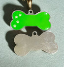 Pingente osso personalizado pet